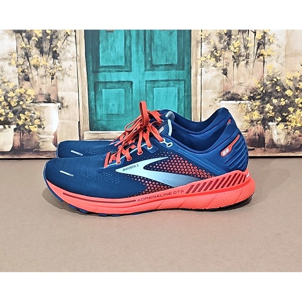 Brooks Mens Adrenaline GTS 22 1103661D404‎ Blue Running Shoes Sneakers Size 12 D
